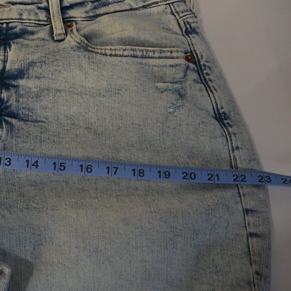 Old Navy High Rise Curvy O.G. Straight Light Wash Button Fly Women's Size 14 - Picture 12 of 12